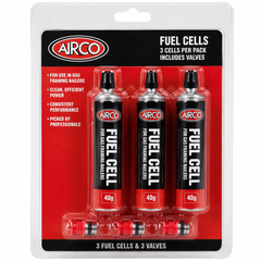 Airco Fuel cell.  3 cells per blister packed, includes Valves
