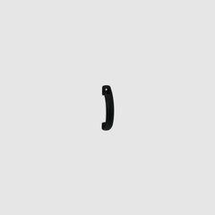 Gate handle - Nylon - Black
